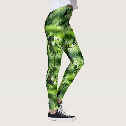 Spring Green Ferns Leggings (Rechts)