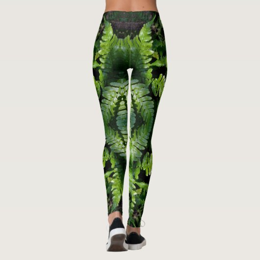 Spring Green Ferns Leggings (Achterkant)