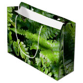Spring Green Ferns tropisch botanisch groen Groot Cadeauzakje (Voorkant Gekanteld)