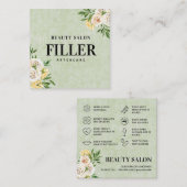 Spring Green Filler Aftercare Square Visitekaartje (Voorkant / Achterkant)