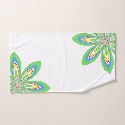 Spring Green Floral Bad Handdoek (Handdoek)