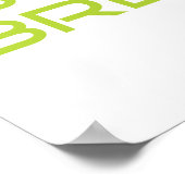 Spring Green Focus Believe Breathe Poster (Hoek)