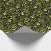 Spring Green-Gold Pattern Cadeaupapier (Hoek)