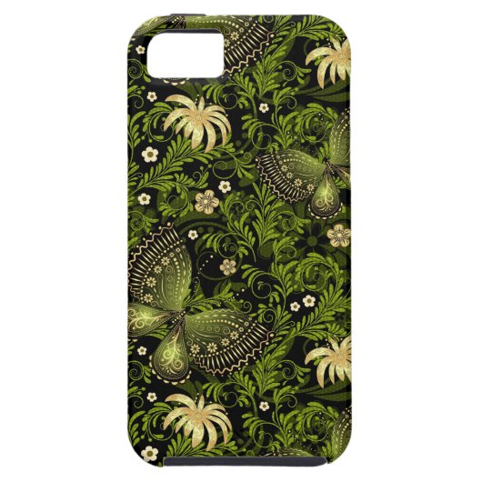 Spring Green-Gold Pattern Case-Mate iPhone Case (Achterkant)