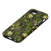 Spring Green-Gold Pattern Case-Mate iPhone Case (Onderkant)