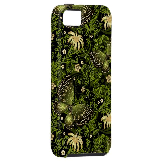 Spring Green-Gold Pattern Case-Mate iPhone Case (Back/Rechts)