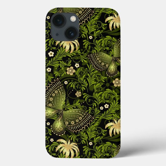 Spring Green-Gold Pattern Case-Mate iPhone Case (Achterkant)