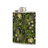 Spring Green-Gold Pattern Heupfles (Links)