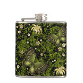 Spring Green-Gold Pattern Heupfles (Voorkant)