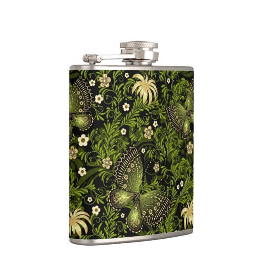 Spring Green-Gold Pattern Heupfles (Rechts)