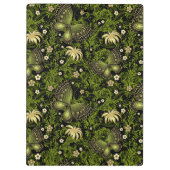 Spring Green-Gold Pattern Klembord (Achterkant)