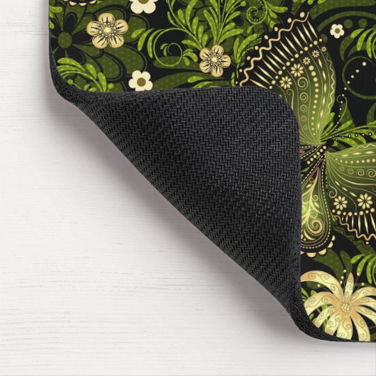 Spring Green-Gold Pattern Muismat (Hoek)