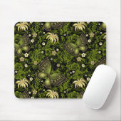 Spring Green-Gold Pattern Muismat (Met muis)