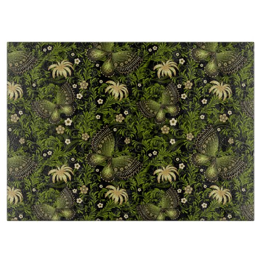 Spring Green-Gold Pattern Snijplank (Voorkant)