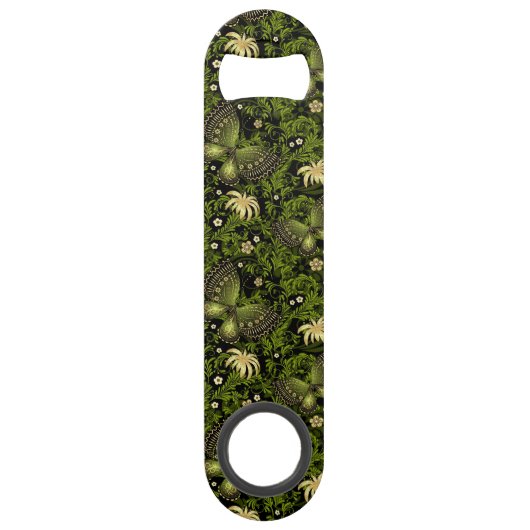 Spring Green-Gold Pattern Speed Flessenopener (Voorkant)