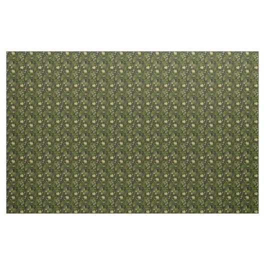 Spring Green-Gold Pattern Stof (Yard (91,4 cm))