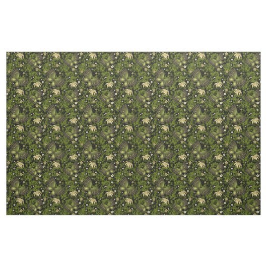 Spring Green-Gold Pattern Stof (Fat Quarter)