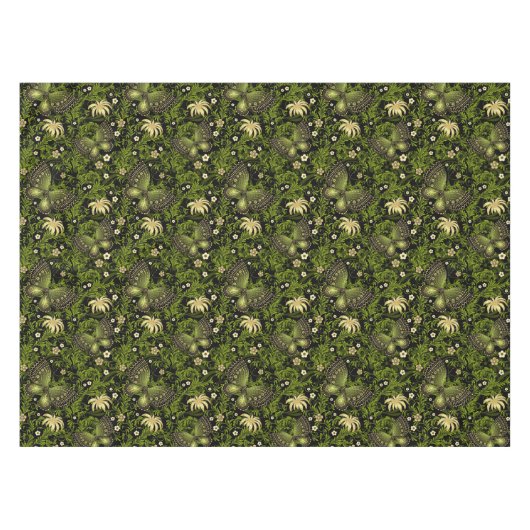 Spring Green-Gold Pattern Tafelkleed (Voorkant (Horizontaal))