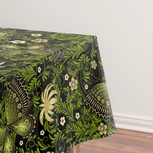 Spring Green-Gold Pattern Tafelkleed (Voorbeeld)