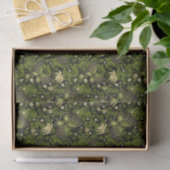 Spring Green-Gold Pattern Tissuepapier (Geschenk)
