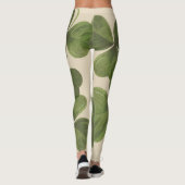 Spring Green Irish Shamrock Design Leggings (Achterkant)
