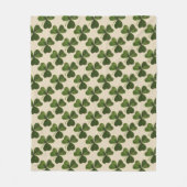 Spring Green Irish Shamrock Pattern Fleece Deken (Voorkant)