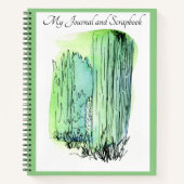Spring Green Journal / Scrapbook / notebook Notitieboek (Voorkant)
