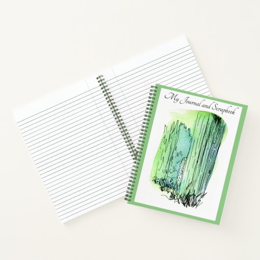 Spring Green Journal / Scrapbook / notebook Notitieboek (Binnen)