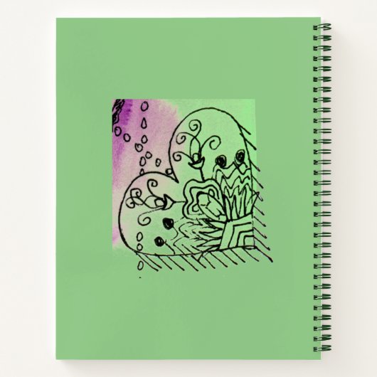 Spring Green Journal / Scrapbook / notebook Notitieboek (Achterkant)