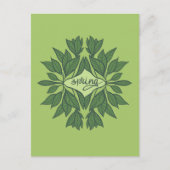 Spring Green laat esthetische typografie achter Briefkaart (Voorkant)