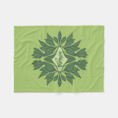 Spring Green laat esthetische typografie achter Fleece Deken (Voorkant (Horizontaal))