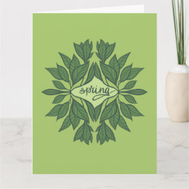 Spring Green laat esthetische typografie achter Kaart