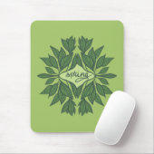 Spring Green laat esthetische typografie achter Muismat (Met muis)