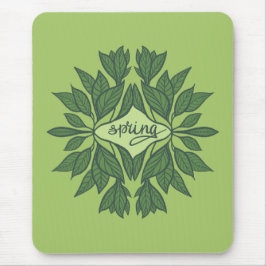 Spring Green laat esthetische typografie achter Muismat