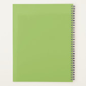 Spring Green laat esthetische typografie achter Planner (Achterkant)
