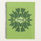 Spring Green laat esthetische typografie achter Planner (Voorkant)