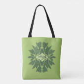 Spring Green laat esthetische typografie achter Tote Bag (Achterkant)
