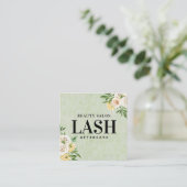 Spring Green Lash Aftercare Square Visitekaartje (Staand voorkant)
