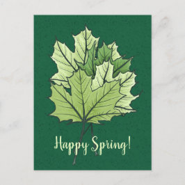 Spring Green Maple laat Natuur Lover Briefkaart