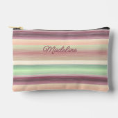 Spring Green Mauve Taupe Peach Pink Art Stripes Etui (Voorkant)