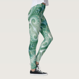 Spring Green Modern Yoga Pants Women's Girls Leggings