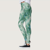 Spring Green Modern Yoga Pants Women's Girls Leggings (Links)