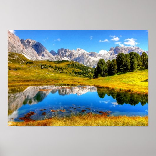 Spring Green Mountain Foto Lake Spring Mountain 4 Poster (Voorkant)