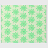 Spring Green op Light Green Sketchy Flowers Cadeaupapier (Vlak)