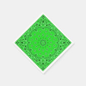 Spring Green Paisley Bandana Sjaal BBQ Picknick Servetten (Hoek)