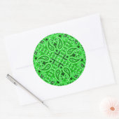 Spring Green Paisley Westerne Bandana sjaal Print Ronde Sticker (Envelop)