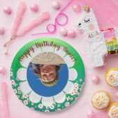 Spring Green Party Photo Lijst Papieren Bordje (Feest)