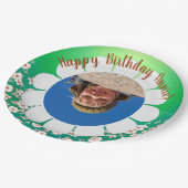 Spring Green Party Photo Lijst Papieren Bordje (Gekanteld)