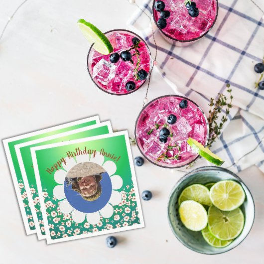 Spring Green Party Photo Lijst Servet