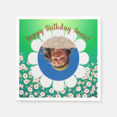 Spring Green Party Photo Lijst Servet (Voorkant)